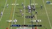 Jacksonville Jaguars quarterback Blake Bortles barrels through Bills defenders for a big first down