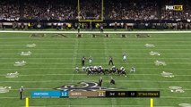 New Orleans Saints kicker Will Lutz LAUNCHES 57-yard FG through the uprights