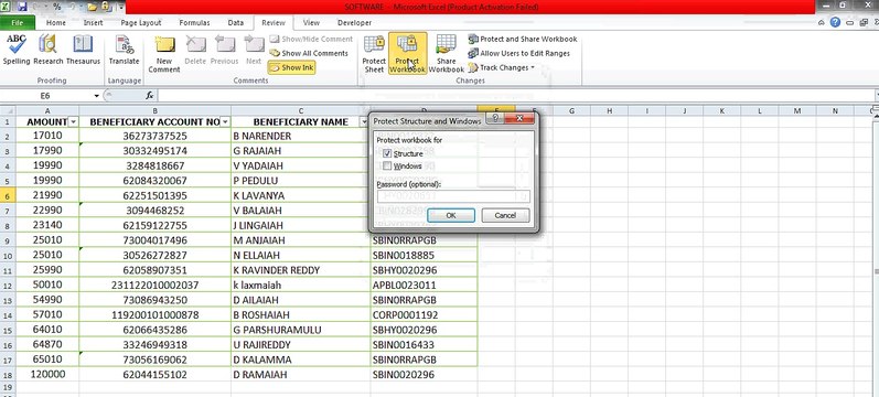 Requiring a Password to Open a Workbook in MS excel