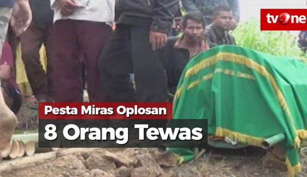 Pesta Miras Oplosan, Delapan Orang Tewas dan Dua Kritis