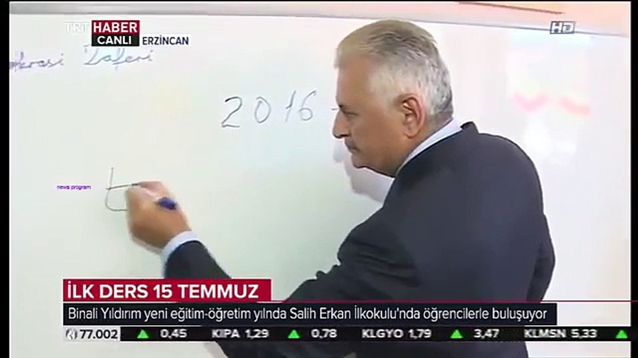 Binalı Yıldırım'ın Yazıyla İmtihanı