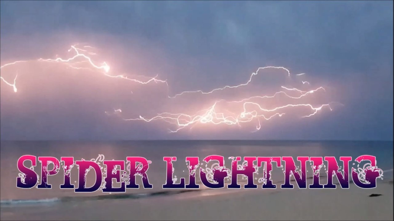 Dramatic Spider Lightning Display