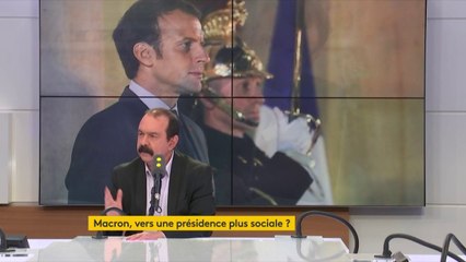 "Qu'est ce que vous faites, vous, tous les matins ?", lance Philippe Martinez à Emmanuel Macron