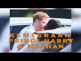 MOMEN LANGKA! PANGERAN HARRY CIUM MESRA KEKASIH DI DEPAN UMUM