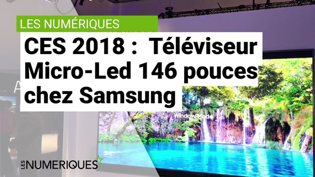 CES 2018: TV Samsung 146pouces Micro-Led