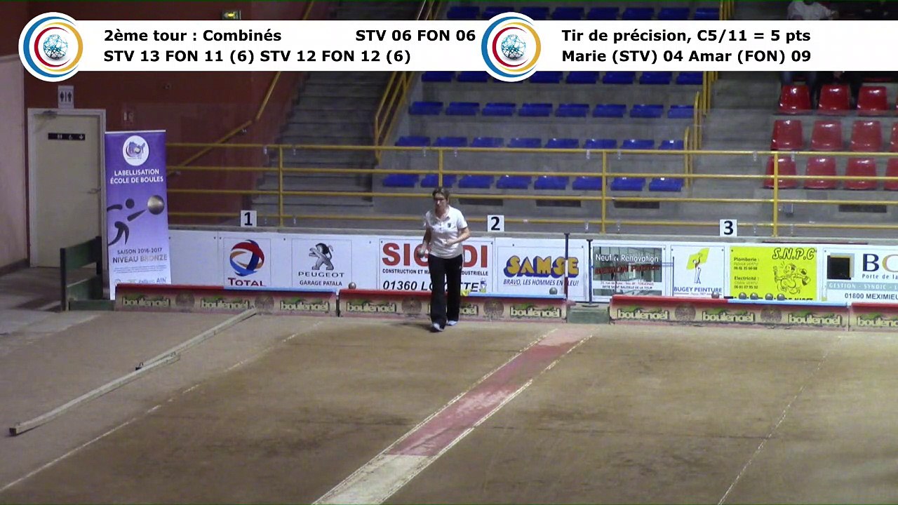 Second tour, second tir de précision, Club Elite Féminin, J3 play-off, Saint-Vulbas contre Fontaine, janvier 2018