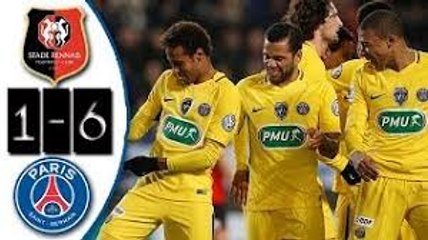 Rennes vs PSG 1-6 All Goals & Highlights 07/01/2018 HD