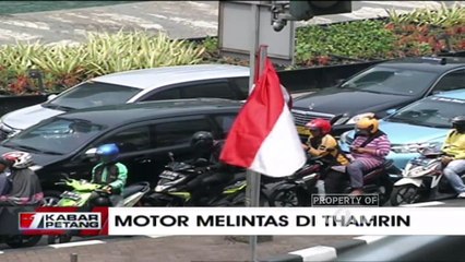 MA Silahkan Motor Melintas di MH Thamrin