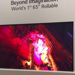 LG unveils the first 65" rollable OLED TV at