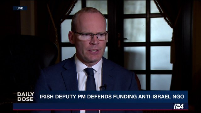 Irish Deputy Prime Minister, Foreign Minister interview on I24NEWS on UNRWA, Anti-Israel NGOs