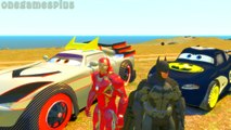 Disney cars Batmobile & Tokyo Kabuto Boost Batman Iron Man Childrens Songs Nursery Rhymes