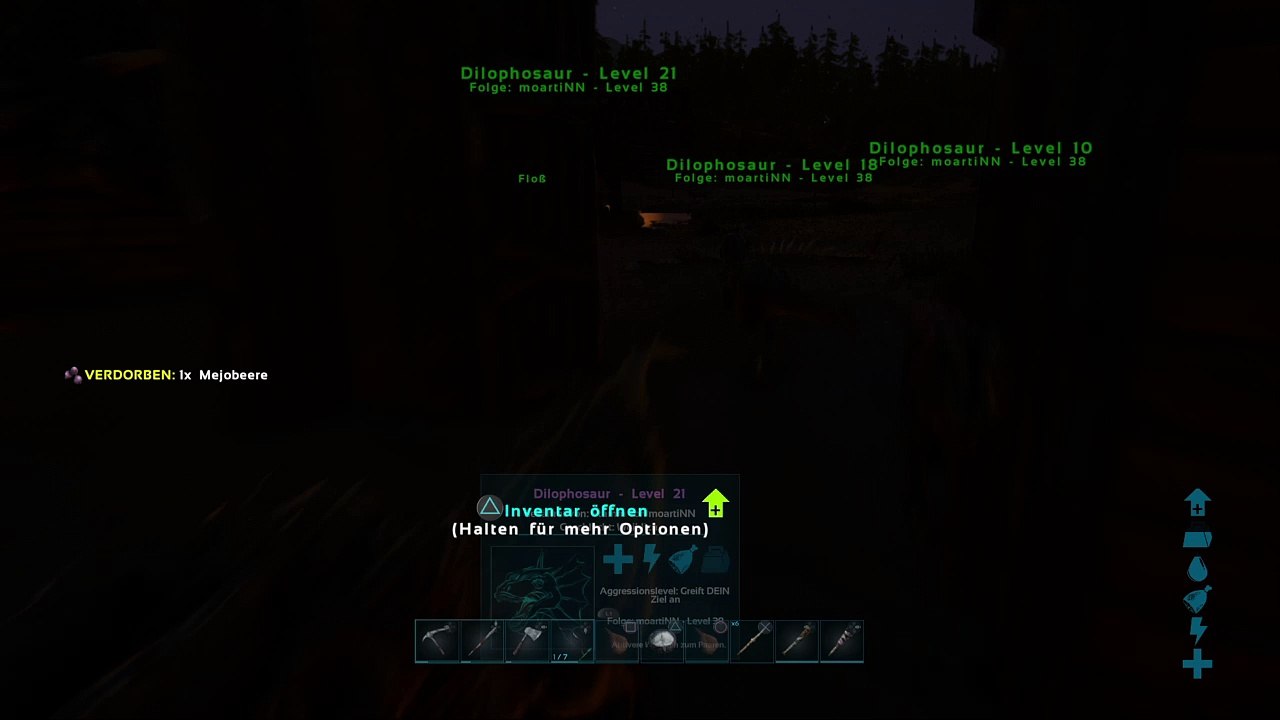 ARK: Survival Evolved - Fire in action