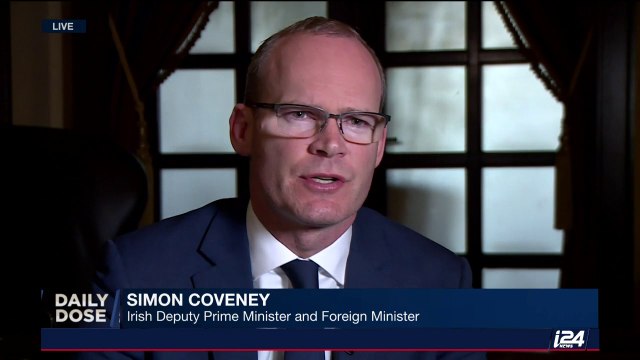 Irish Deputy Prime Minister, Foreign Minister interview on I24NEWS on UNRWA, Anti-Israel NGOs