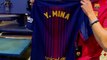 Barcelona anuncia Mina com camisa e recado dos torcedores; assista