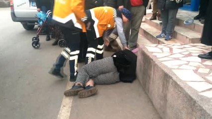 Engelli Kadın Yerde Baygın Halde Bulundu