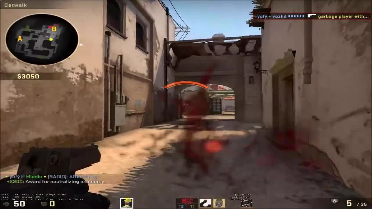 This guy is doing some serious work with his Deagle!