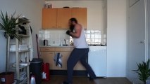 Boxing and wrestling training - Shadow boxing and wrestling