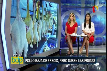 Baja el precio del pollo pero se incrementa el de frutas en los mercados de Lima