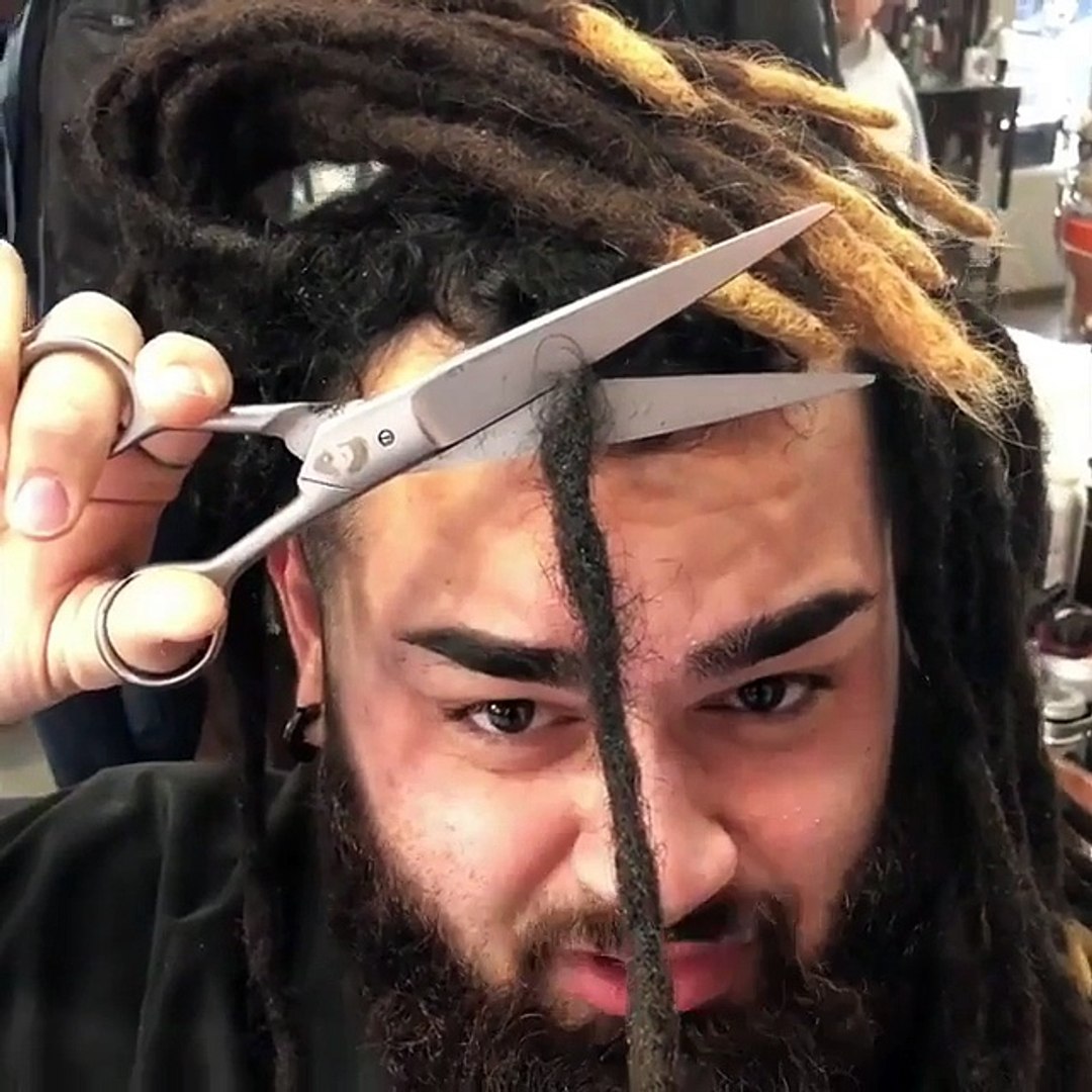 dreadlocks homme court dégradé