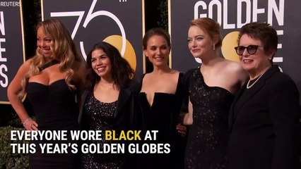 Why Women Wore Black At The Golden Globes This Year