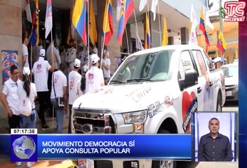 Movimiento Democracia Sí apoya Consulta Popular