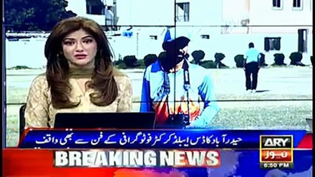 Differently abled but multi-talented, Babar Ali Bhutto.