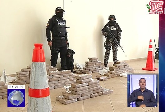 Decomisan en Guayaquil un contenedor que tenía cocaína