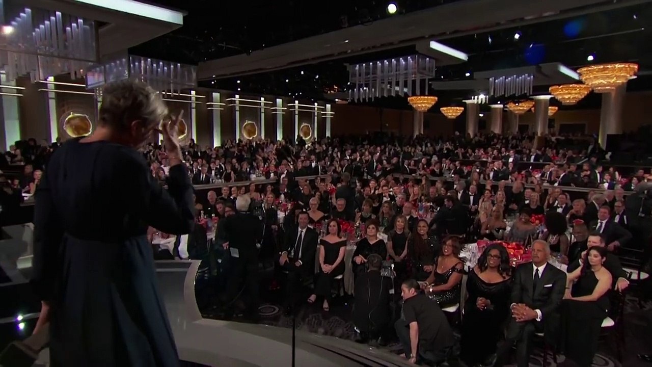 Frances McDormand Wins Best Actress in a Drama at the 2018 Golden Globes [720p]