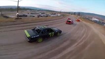 Quand un drone filme une course de stock-car ça donne ça... FOU