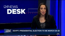 i24NEWS DESK | Egypt: presidential election to be March 26-28 | Monday, January 8th 2018