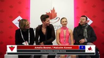 DANSE NOVICE DANSE SUR TRACÉ 1 et 2: Championnats nationaux de patinage Canadian Tire 2018