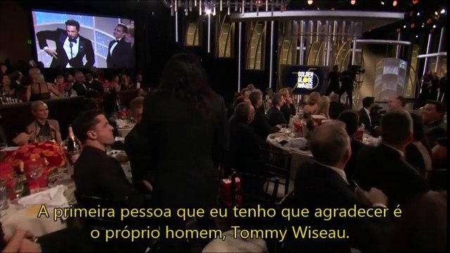 James Franco recebe prêmio de melhor ator no Globo de Ouro (legendado)