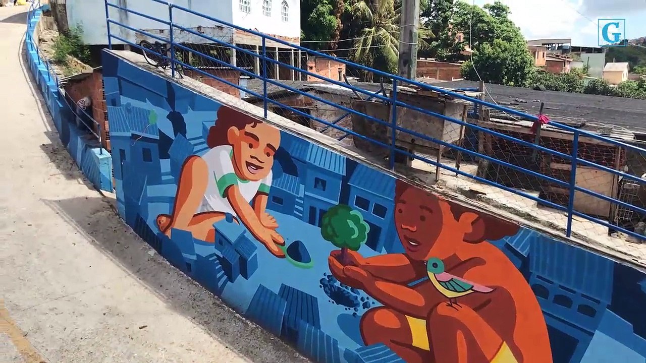 Novo painel do morro do Romão
