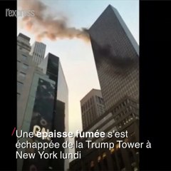 La Trump tower prend feu à New York