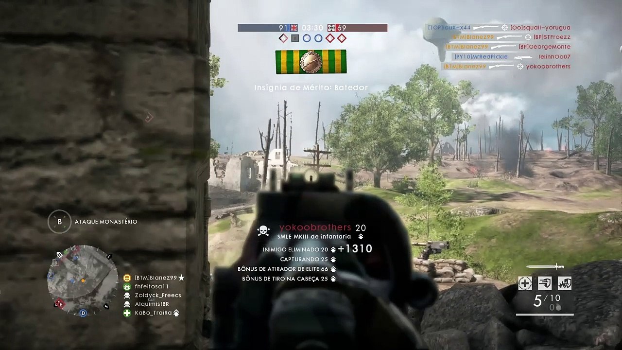 BF1™console não Tem precisão