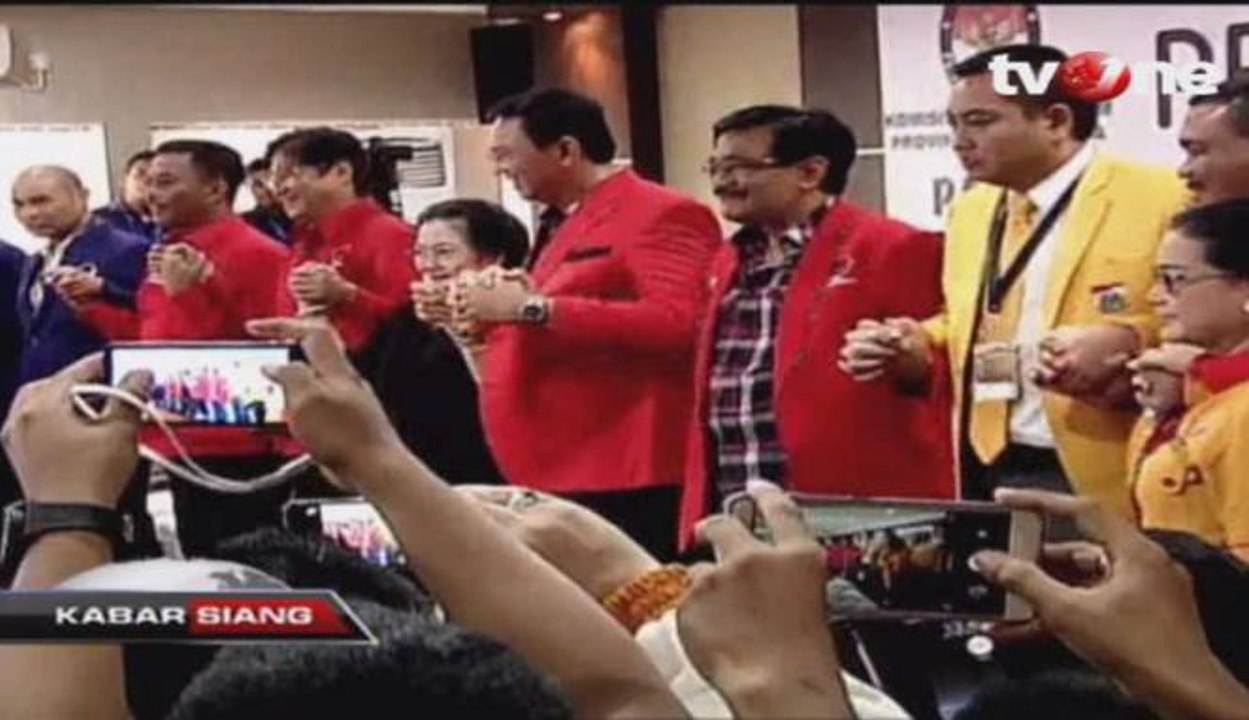Ahok Tersangka, Empat Parpol Tetap Dukung Ahok