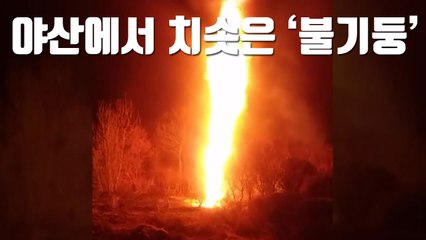 [자막뉴스] 한 야산에서 치솟은 '불기둥'의 정체 / YTN