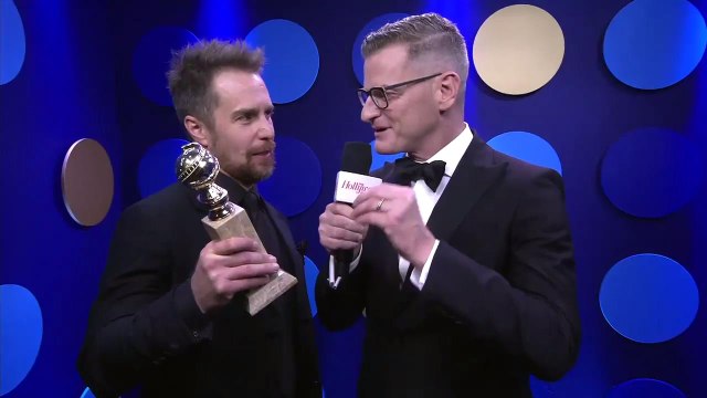 Sam Rockwell Talks Winning Best Supporting Actor for 'Three Billboards Outside Ebbing, Missouri' | Golden Globes 2018