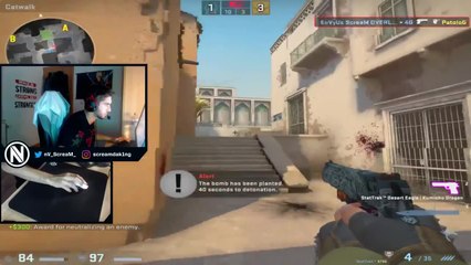 ScreaM in a 1v4 with only a Deagle? Where is the problem!?
