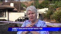 Family of 21 Evacuated During House Fire in Southern California