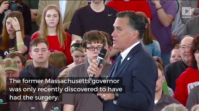 Mitt Romney Underwent Surgery Last Summer to Treat Prostate Cancer