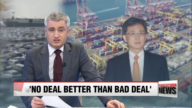 Korea's trade minister says Seoul will stand up to U.S. demands on FTA renegotiations