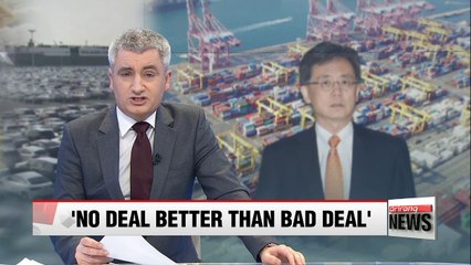 Korea's trade minister says Seoul will stand up to U.S. demands on FTA renegotiations