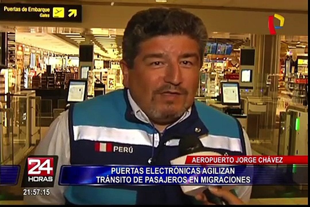 Aeropuerto Jorge Chávez: puertas electrónicas agilizan tránsito de pasajeros en migraciones