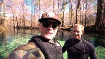 Found Crystal Clear Swimming Spot in Florida! (Beware Alligators)