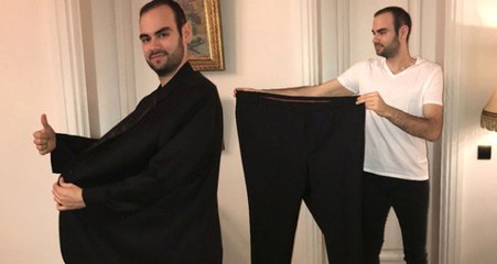 1 Yılda 100 Kilo Veren Faruk Sabancı, Değişimini Eski Takım Elbisesiyle Gösterdi