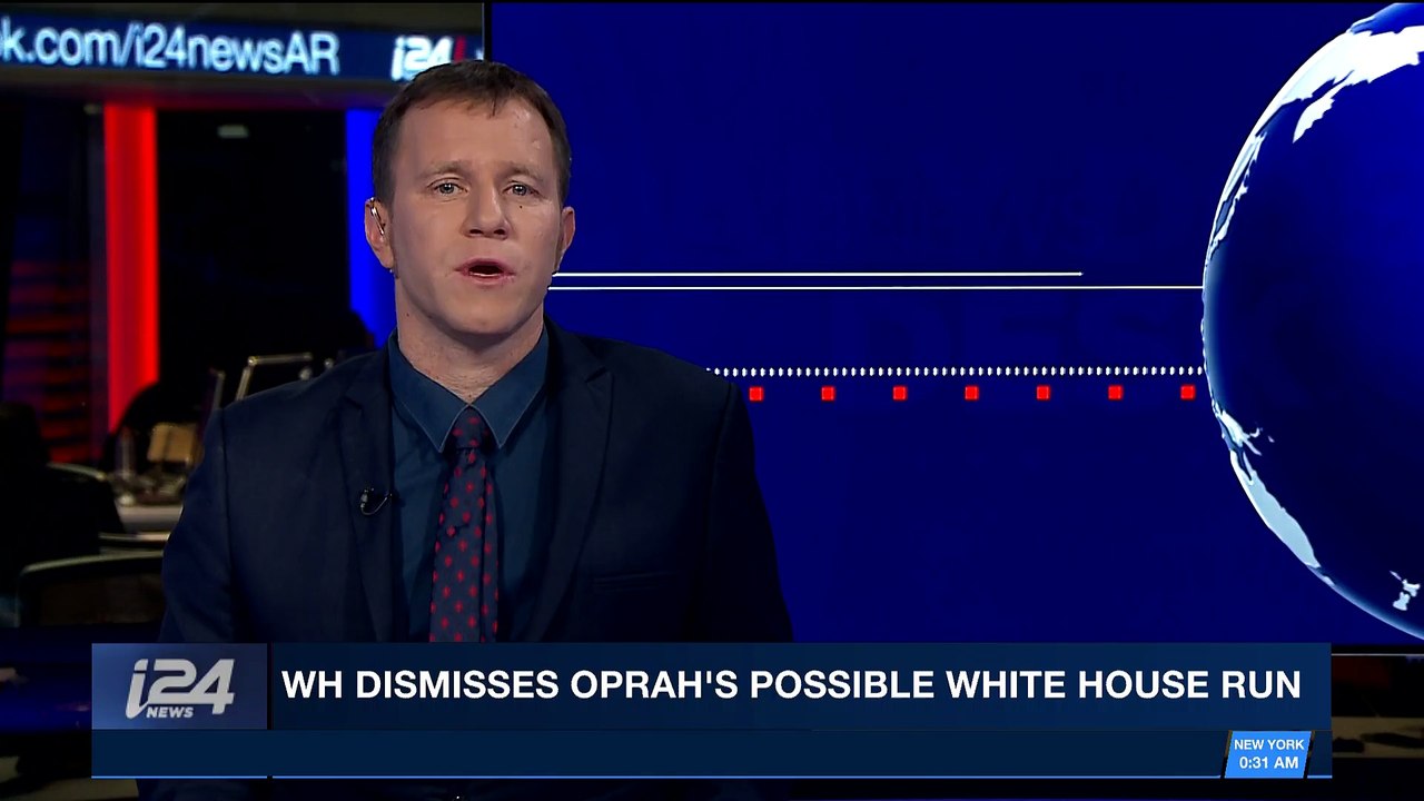 i24NEWS DESK | WH dismisses Oprah's possible White House run  |  Tuesday, January 9th 2018