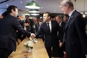 Interview du Président de la République, Emmanuel Macron, lors de sa visite à l'incubateur SOHO 3Q à Pékin, Chine