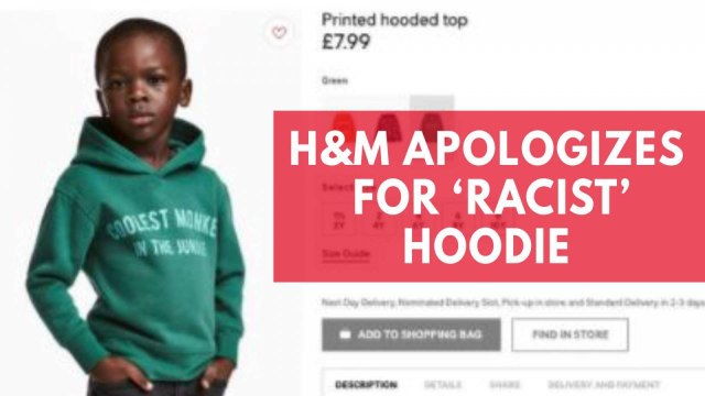 H&M apologizes for racist hoodie after backlash