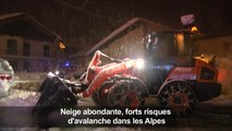 Neige abondante, forts risques d'avalanche dans les Alpes